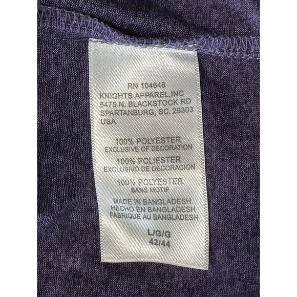 Men's Majestic LSU Tigers Bayou Bengas T Shirt Long Sleeve Moisture Wicking XL - Picture 8 of 9